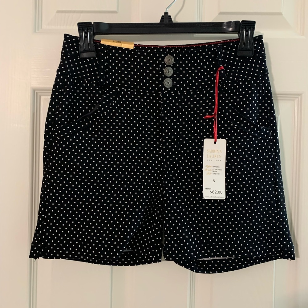 Sabrina Lauren soft stretch shorts.